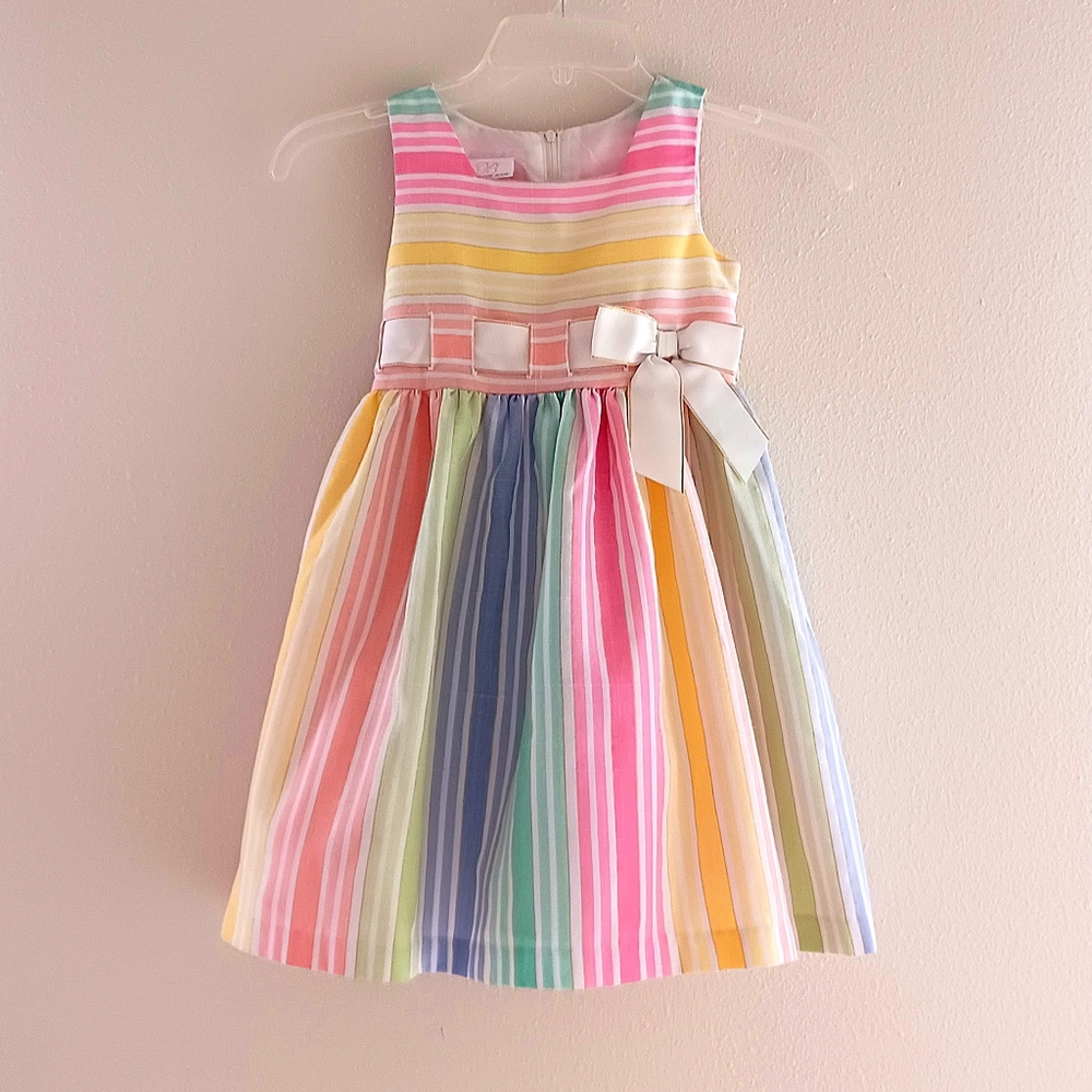 BONNIE JEAN Girl's Striped Dress, size 5